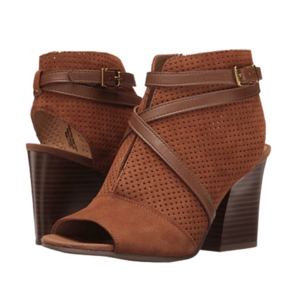 franco sarto open toe booties